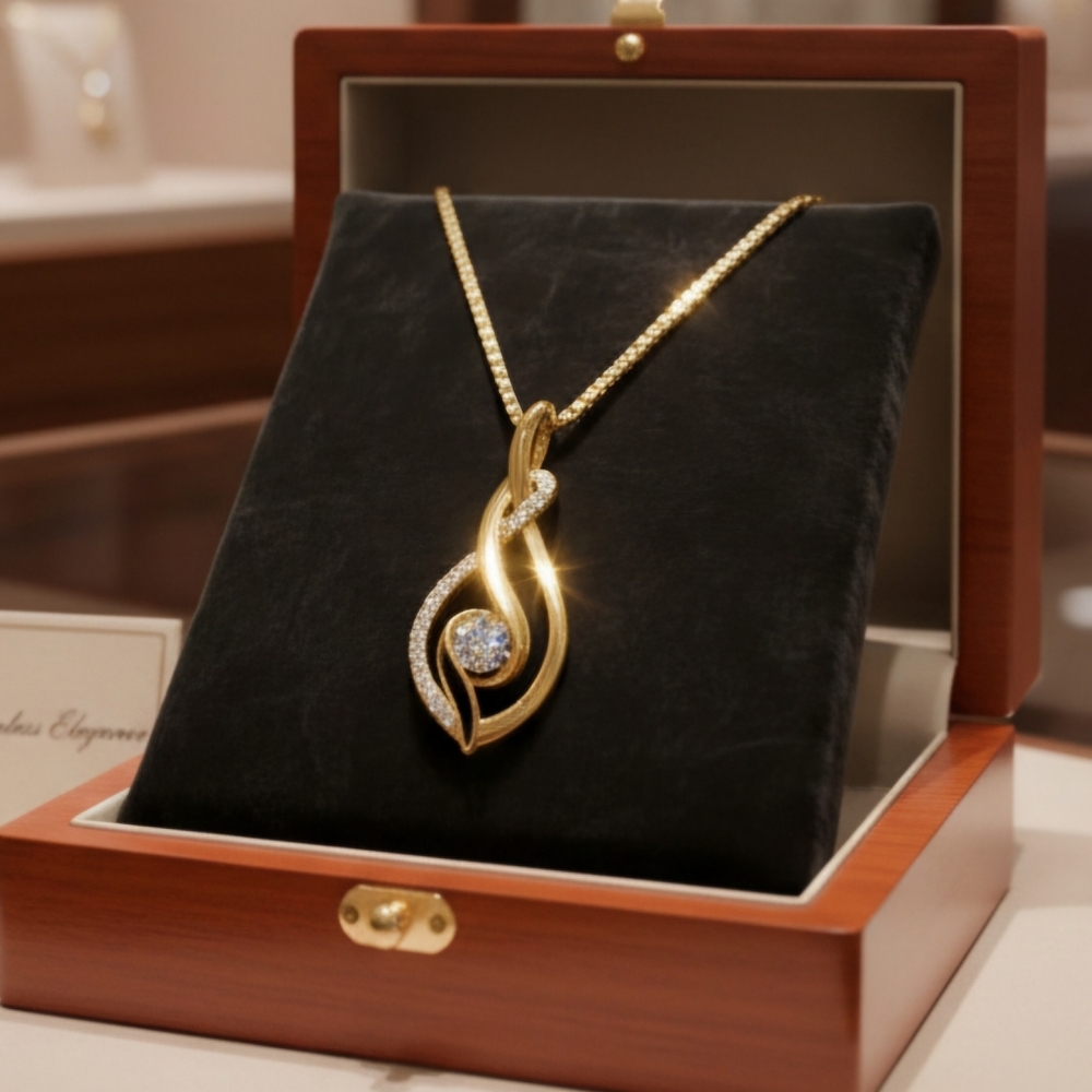 Moissanite Elegant Pendant Necklace